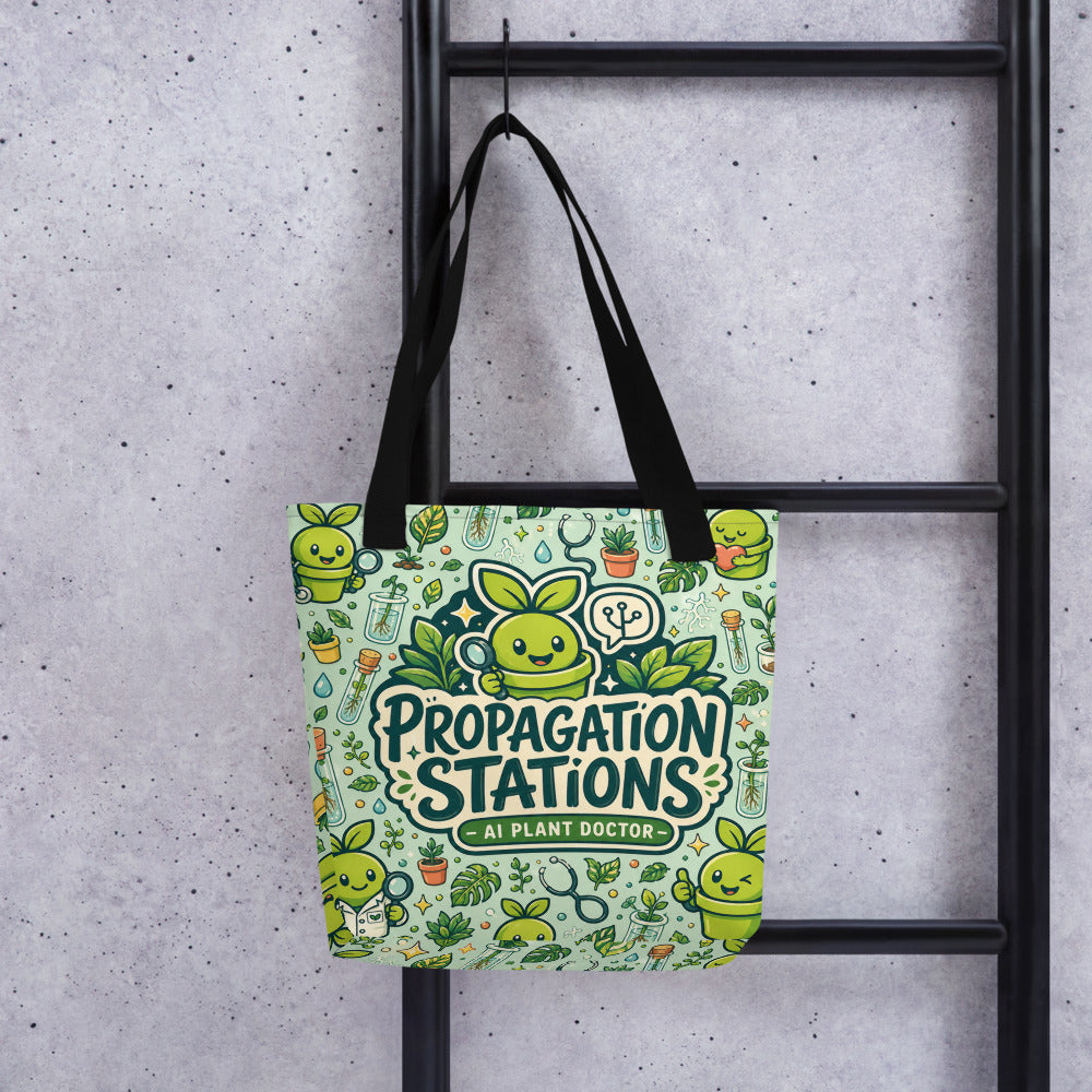AI Plant Doctor Budsy Propagation Stations Tote product mockup