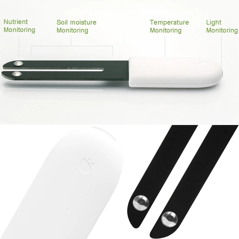 4-in-1 monitoring: soil moisture, sunlight, temperature and nutrients