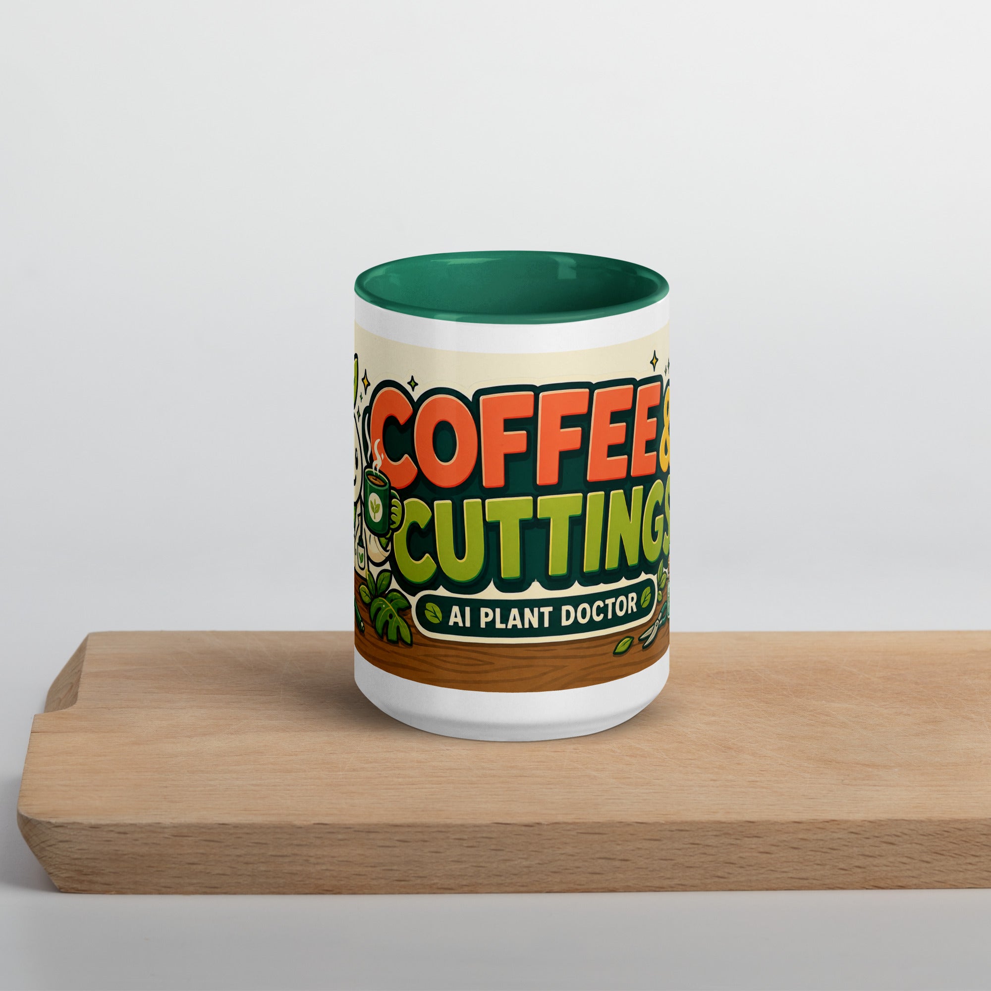 Budsy Coffee & Cuttings 15 oz mug mockup