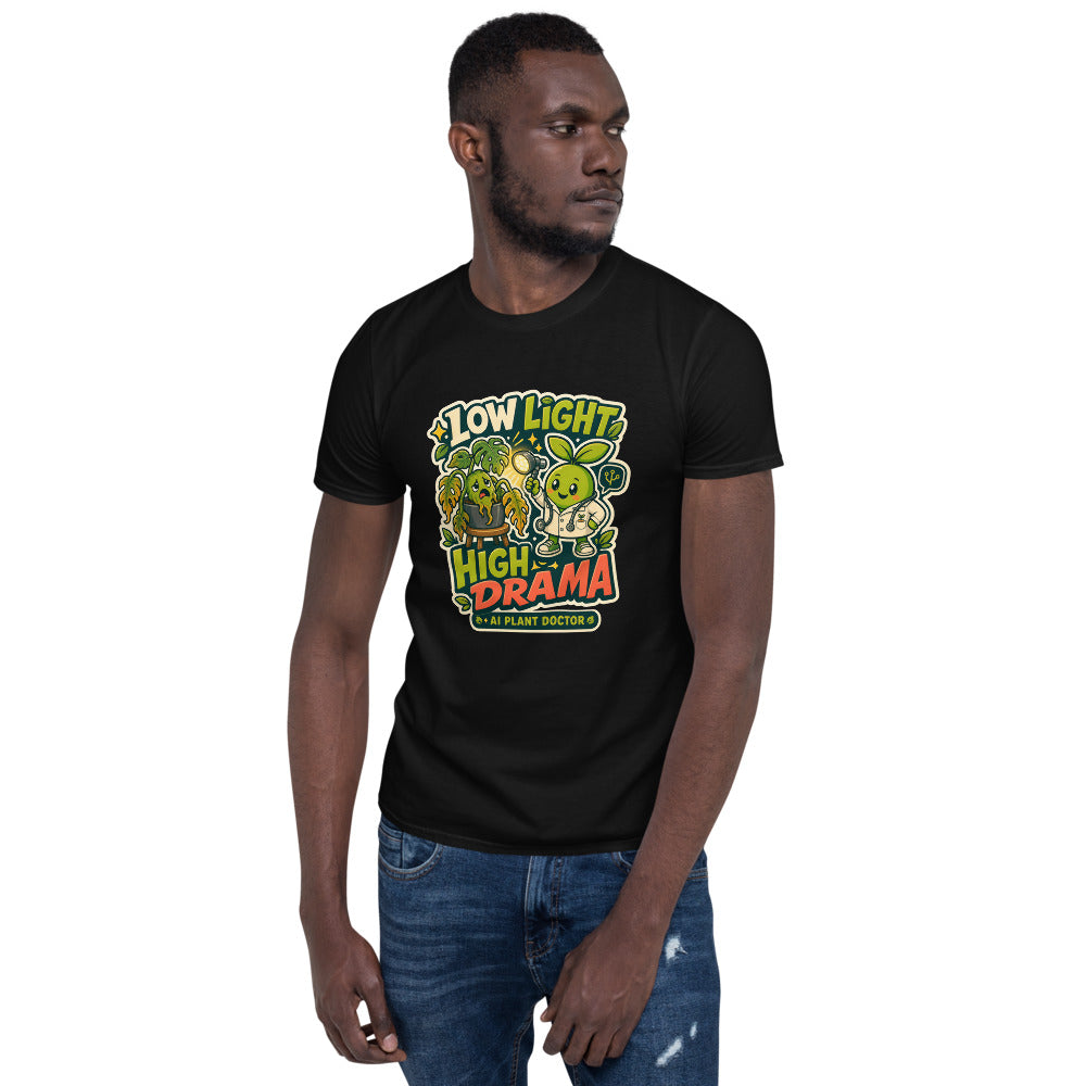 Budsy Low Light High Drama tee mockup