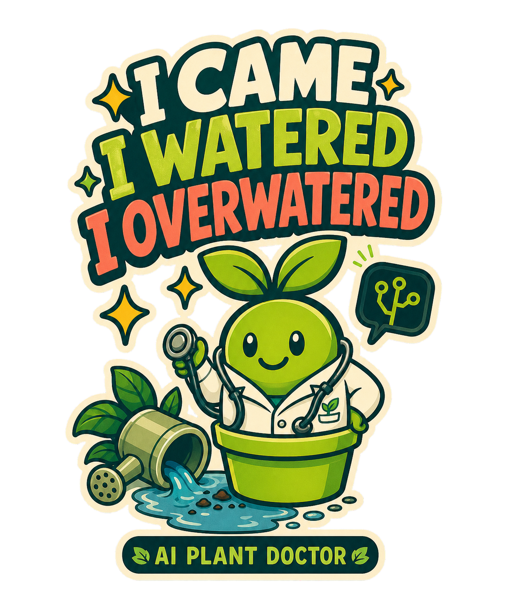 Budsy overwatered tee artwork