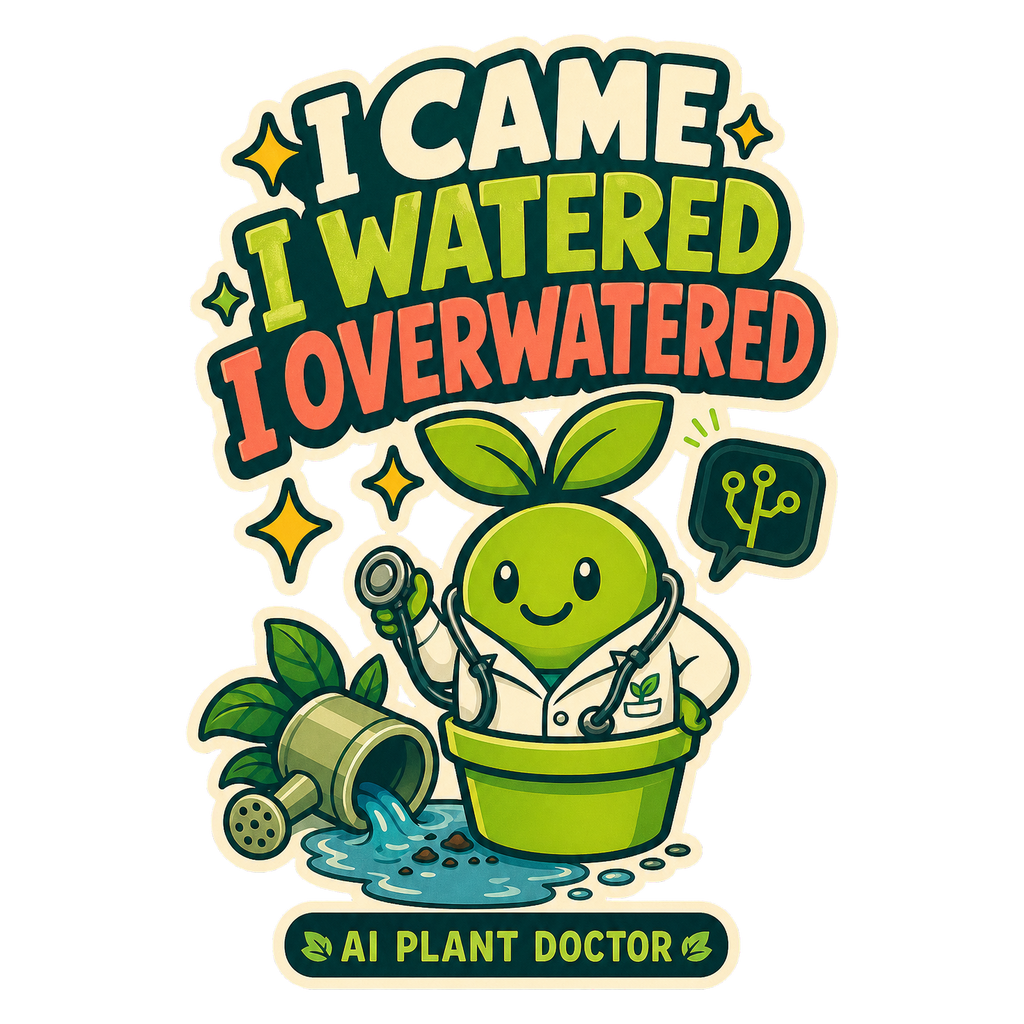 Budsy overwatered sticker artwork