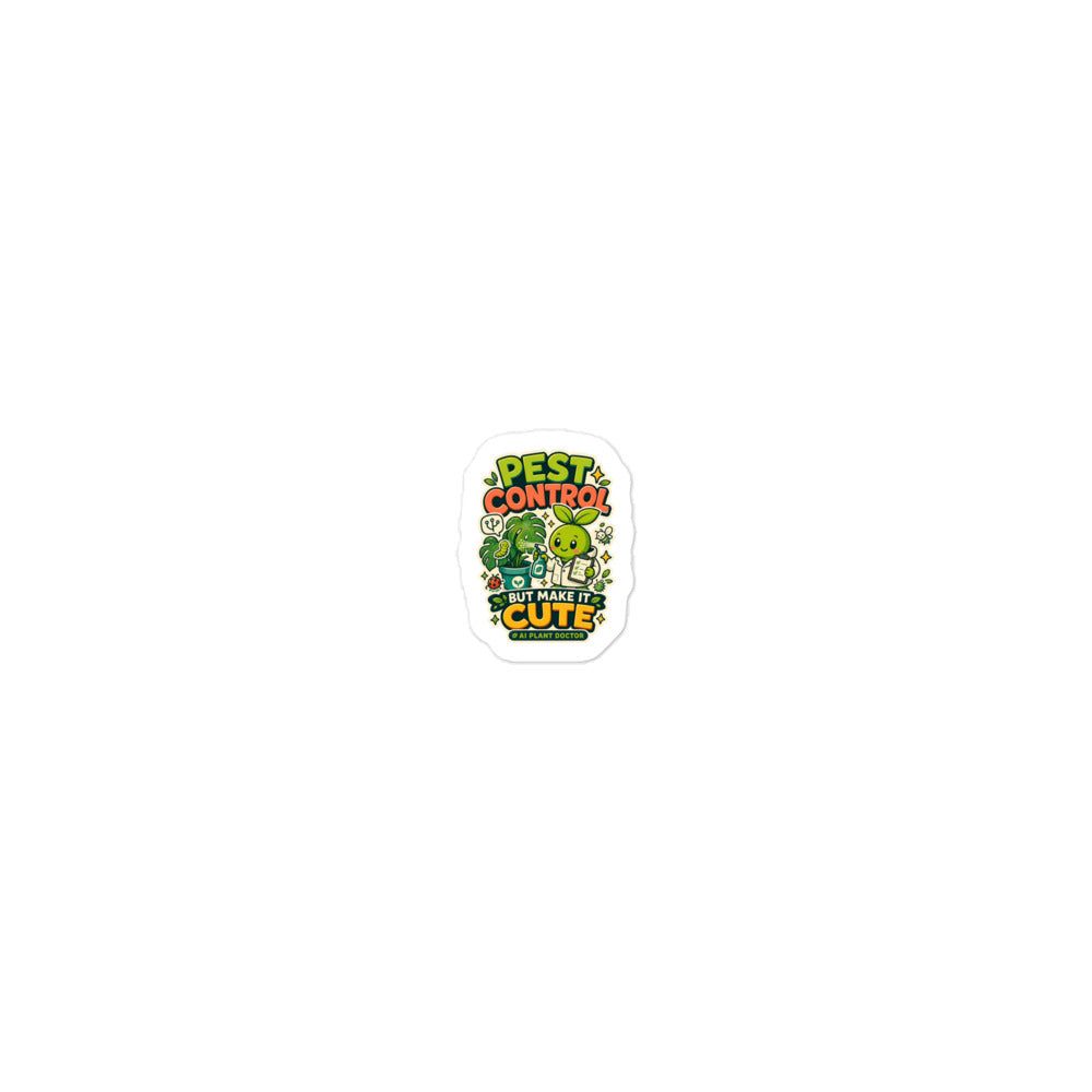 Budsy Pest Control 3 x 3 sticker mockup