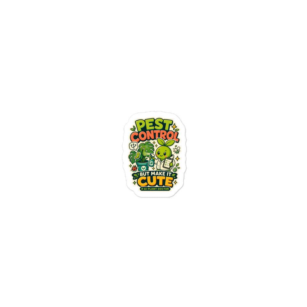 Budsy Pest Control 4 x 4 sticker mockup